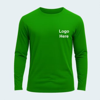 custom long sleeve t-shirt with printed logo
